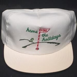 Home Fore The Holidays Golf Baseball Cap Hat Retro Vintage Trucker Old Style New
